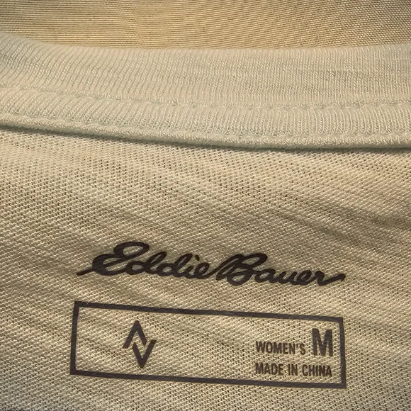 NWT Eddie Bauer Gatecheck Tie Front Top - Pale Blue - Picture 5 of 6